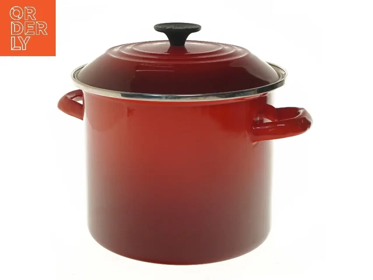 Billede 1 - Rød gryde med låg fra Le Creuset (str. Ø 22x20 cm)