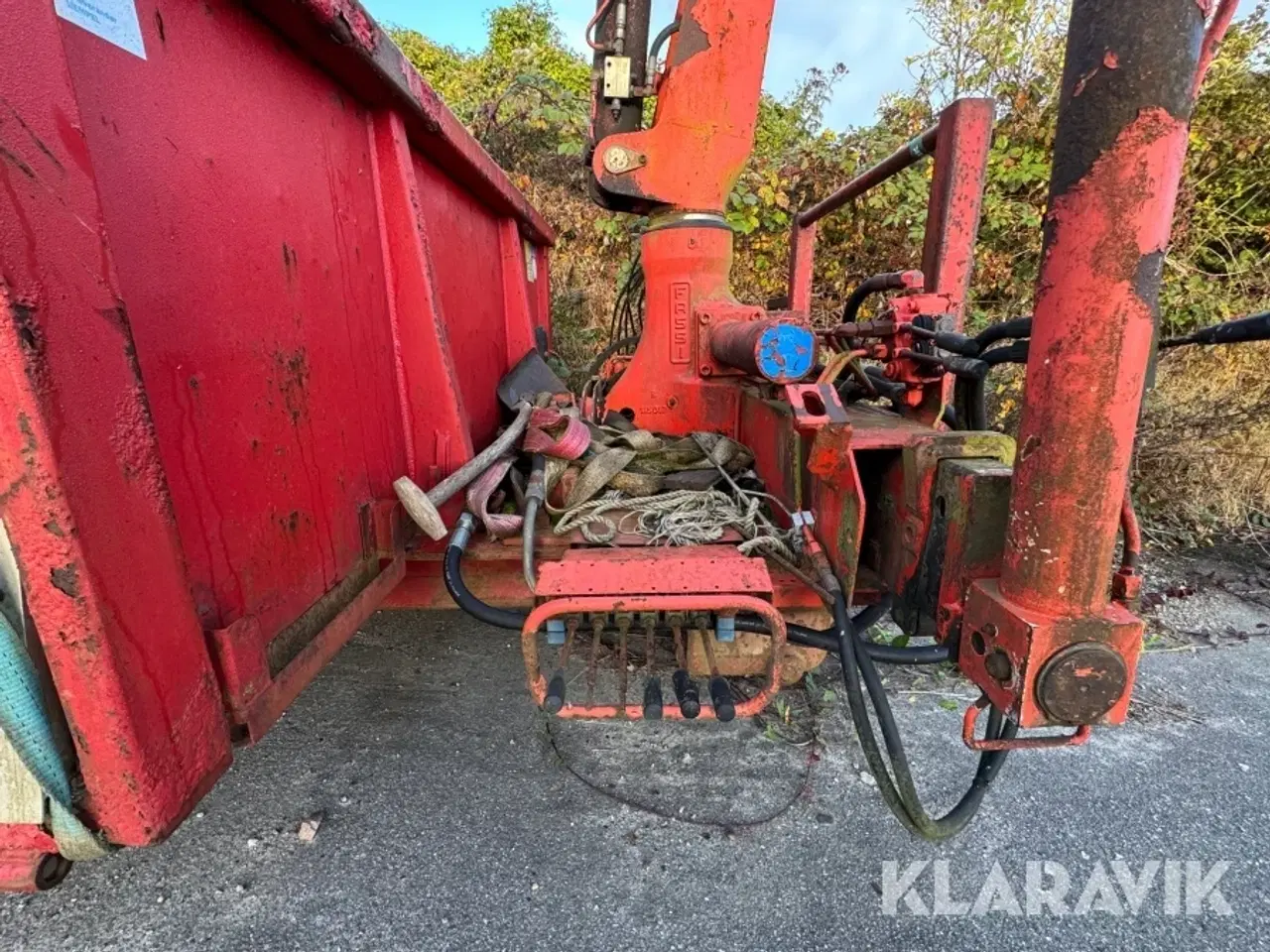 Billede 6 - Flad ladkasse med kran Fassi F105 23