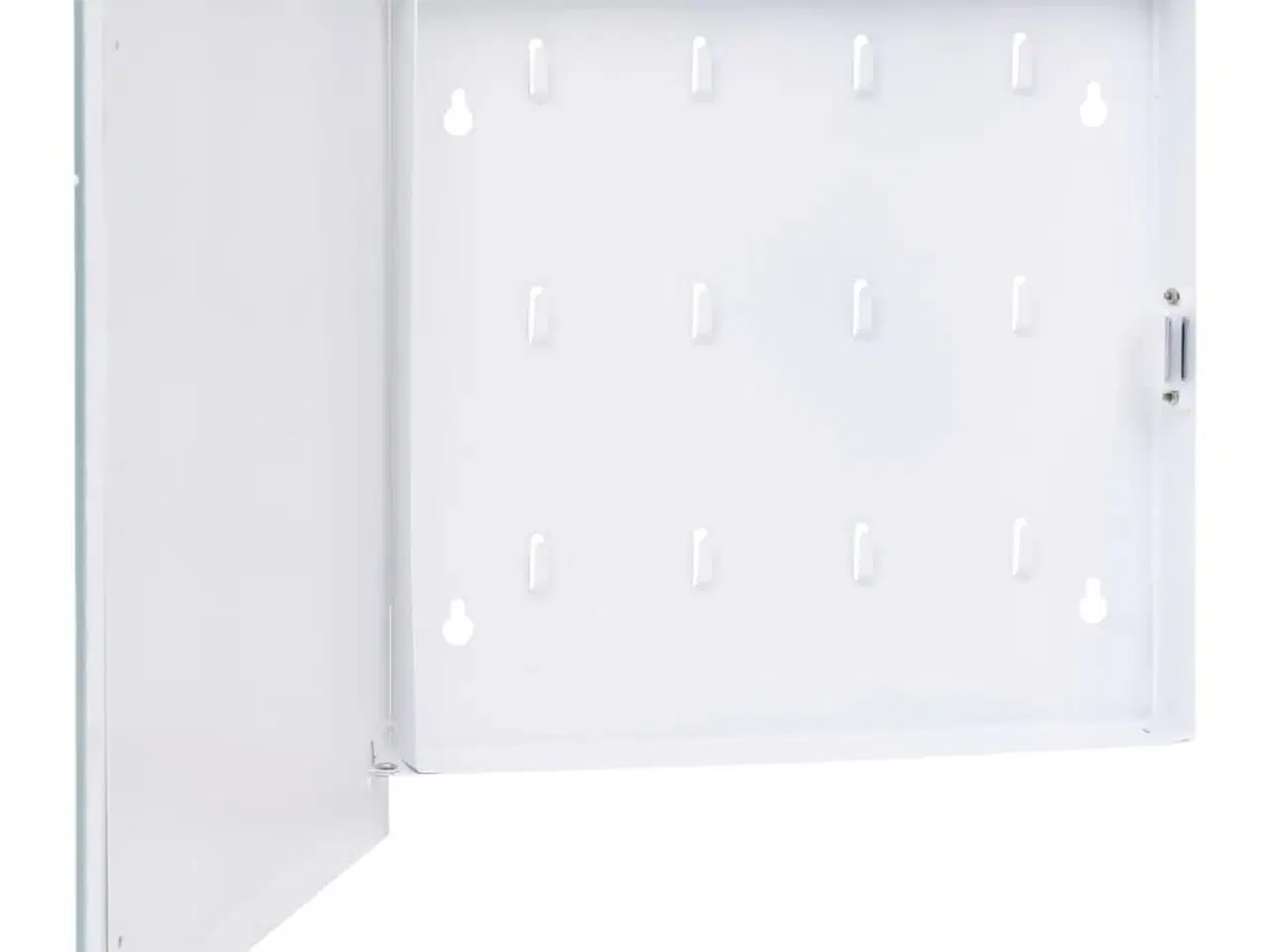 Billede 4 - Nøgleskab med magnetisk tavle 35x35x5,5 cm hvid