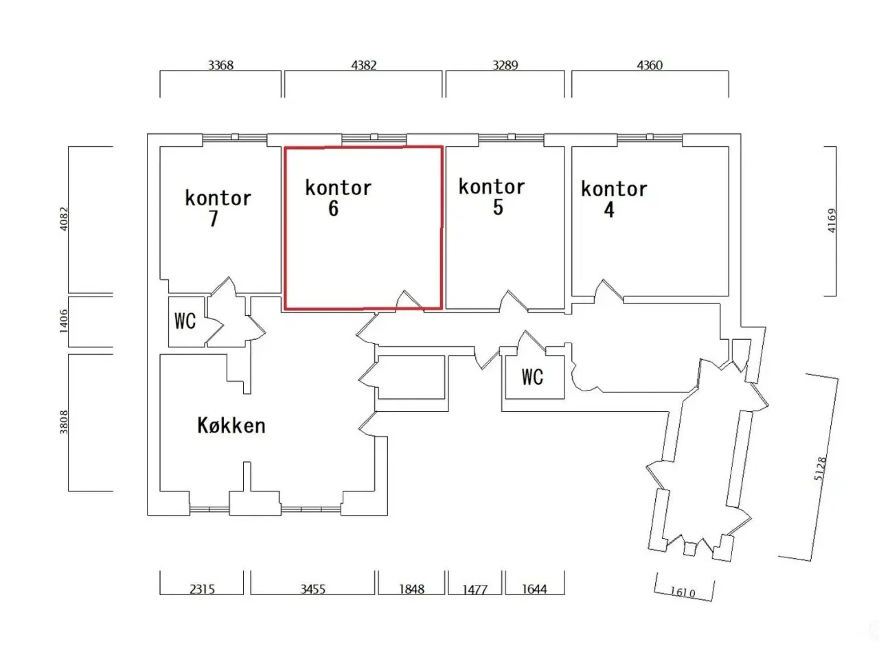 Billede 8 - Dit nye kontor/klinik lige ved Rådhuspladsen
