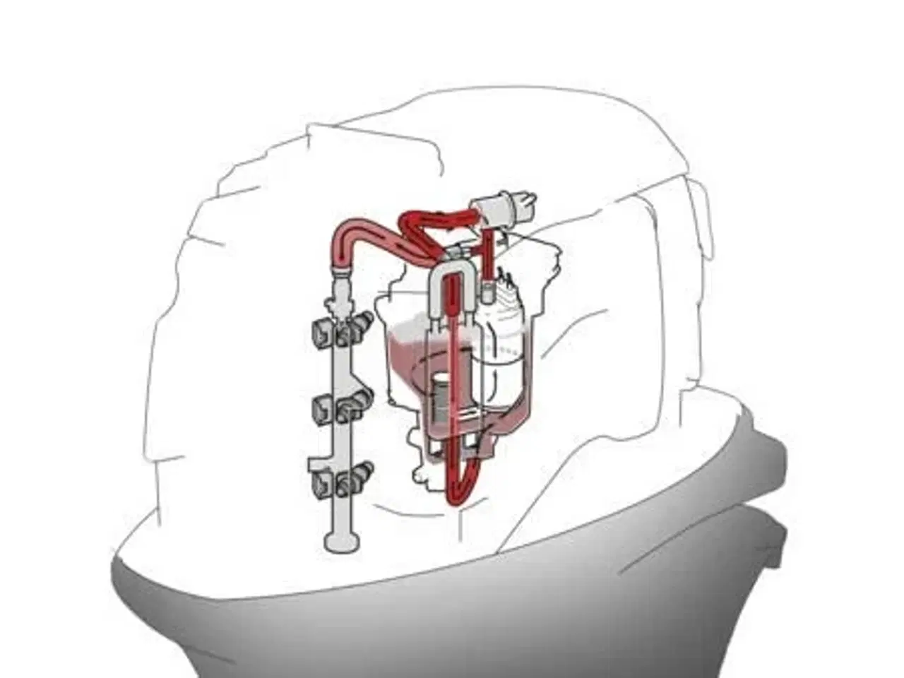 Billede 5 - Yamaha 40 HK - Styrehåndtag, Hydro tilt
