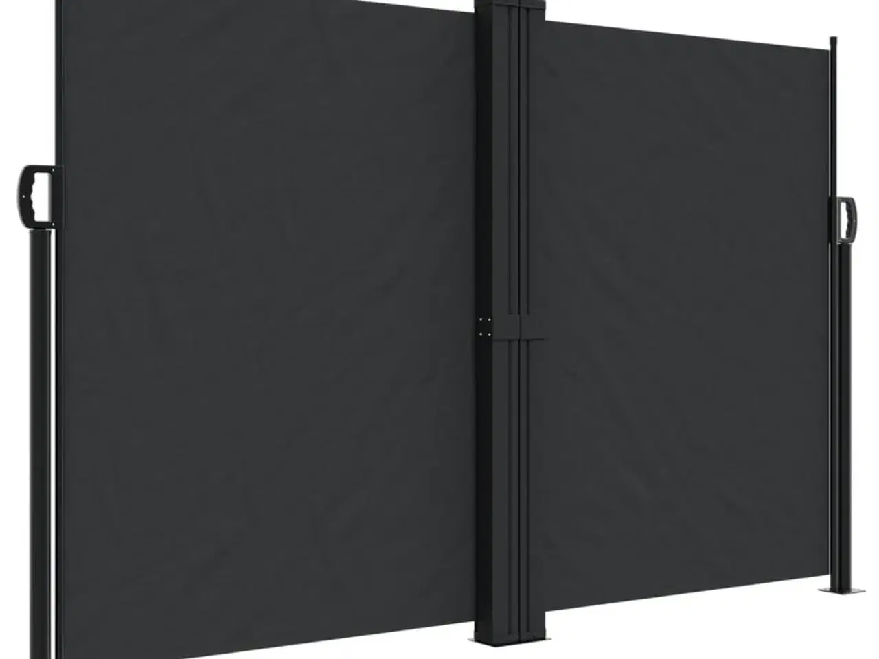 Billede 2 - Sammenrullelig sidemarkise 160 x 600 cm sort