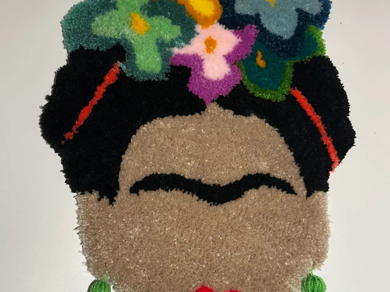 Billede 1 - Tuftet Frida Kahlo vægtæppe