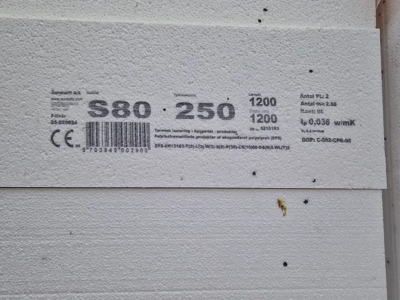 Billede 2 - Sundolitt Gulvisolering S80 