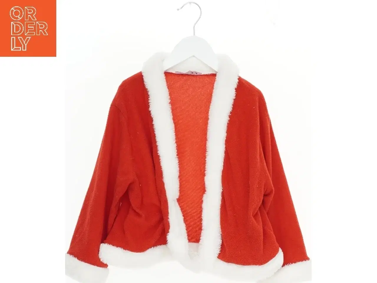 Billede 1 - Julemandsjakke med hvid kant (str. 116)