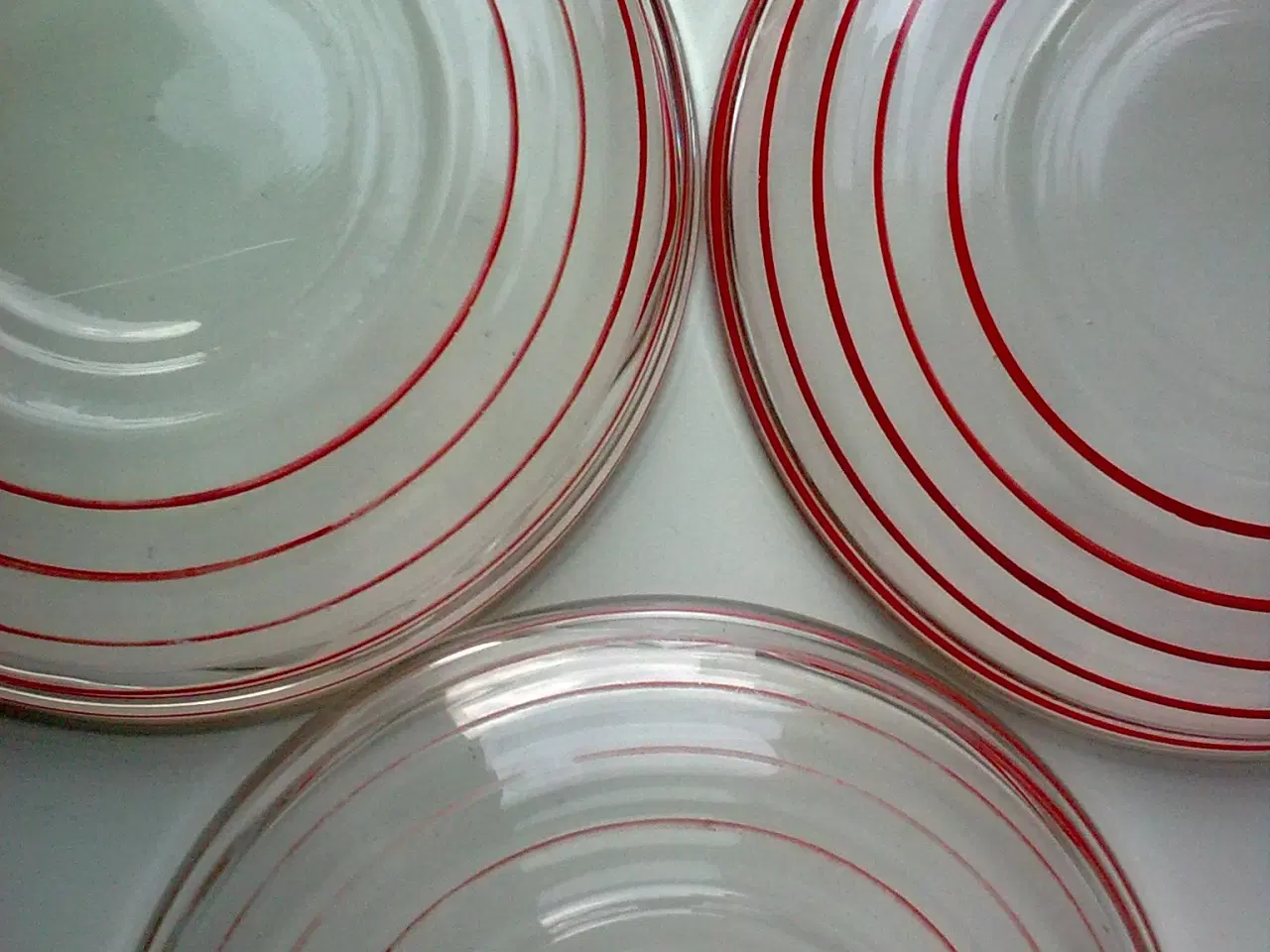 Billede 5 - Broksø DANMARK rød grå glas asiet & skåle