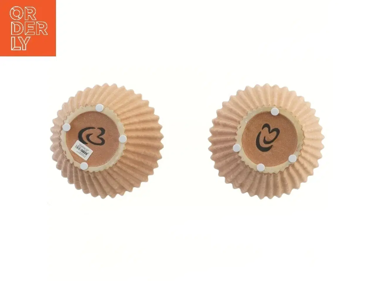 Billede 3 - To riflede vaser (str. 2 stk 18 cm)