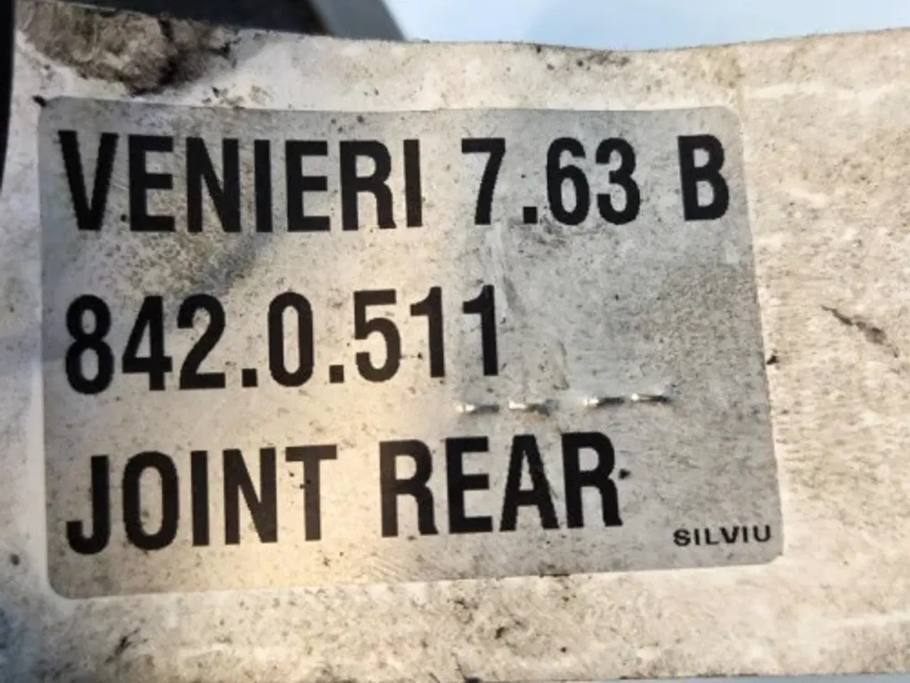 Billede 6 - Venieri 7.63B Kardanaksel 842.0.511