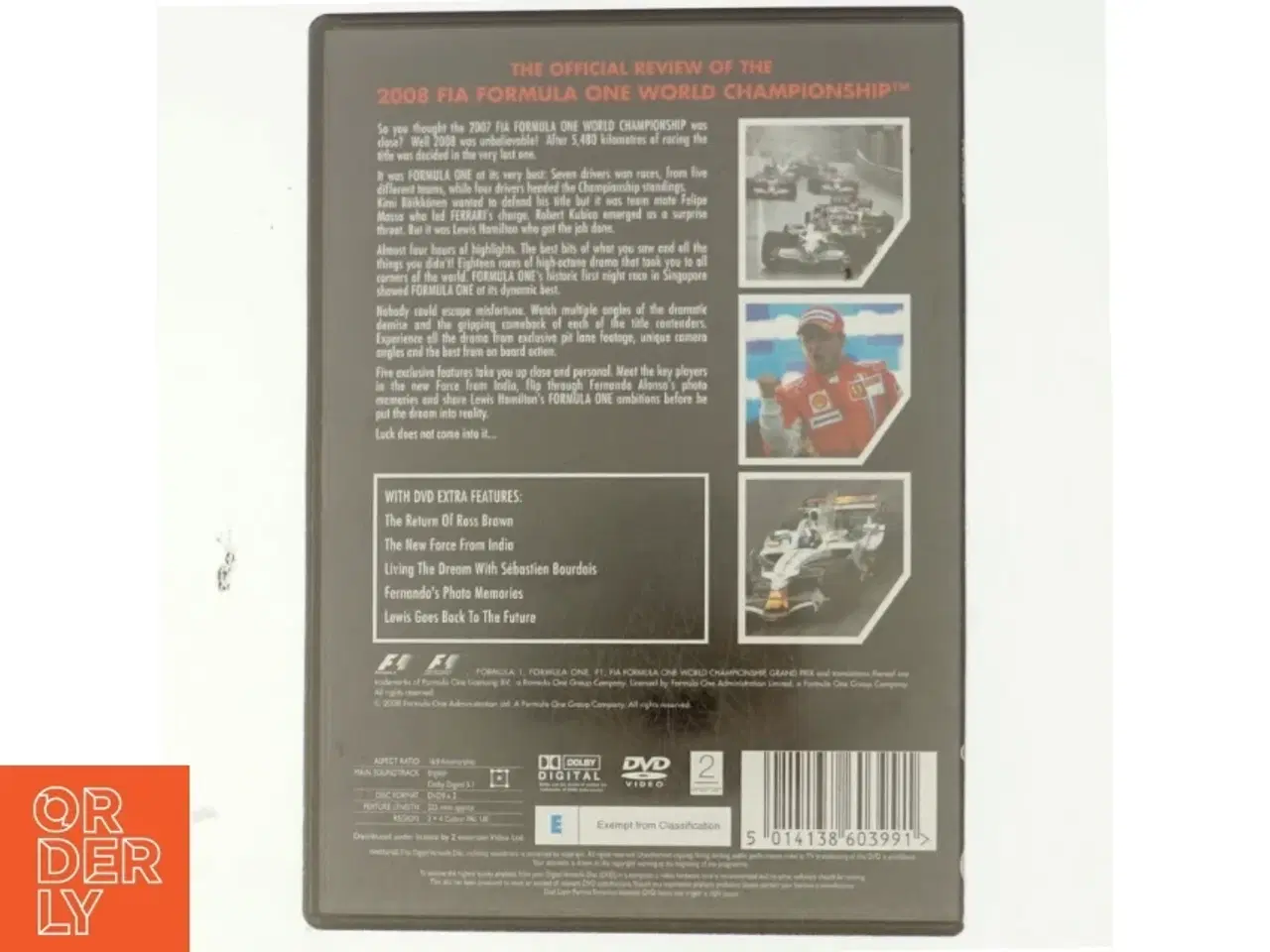 Billede 3 - Formula 1 - The official review of the 2008 FIA Championship (DVD)
