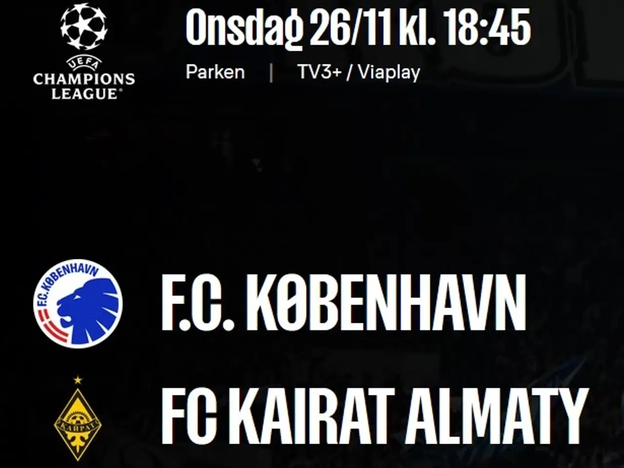 Billede 1 - FCK v FC Kairat, Nedre C, F.C. København, Parken