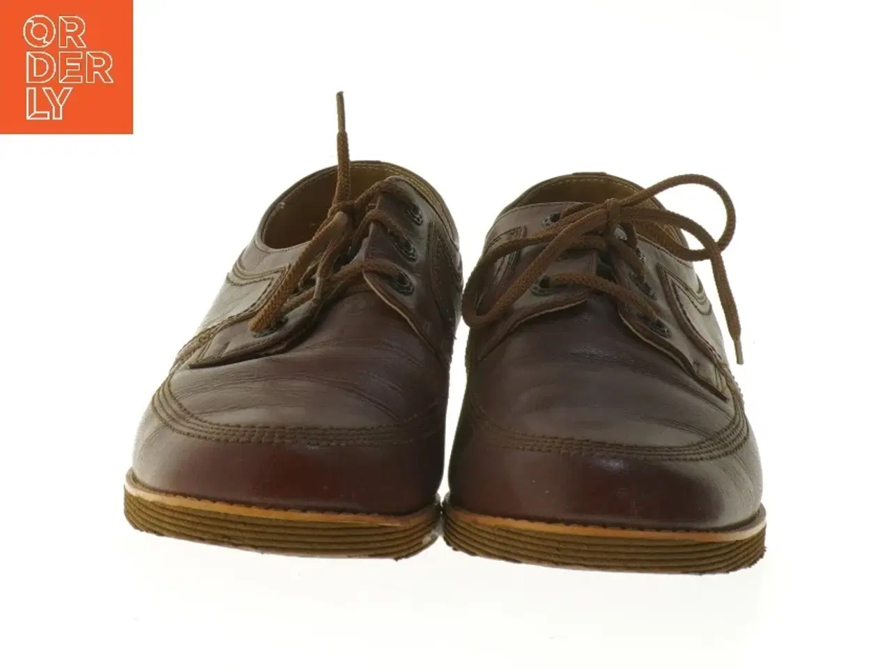 Billede 3 - Brune lædersko med snørebånd (str. 40 )