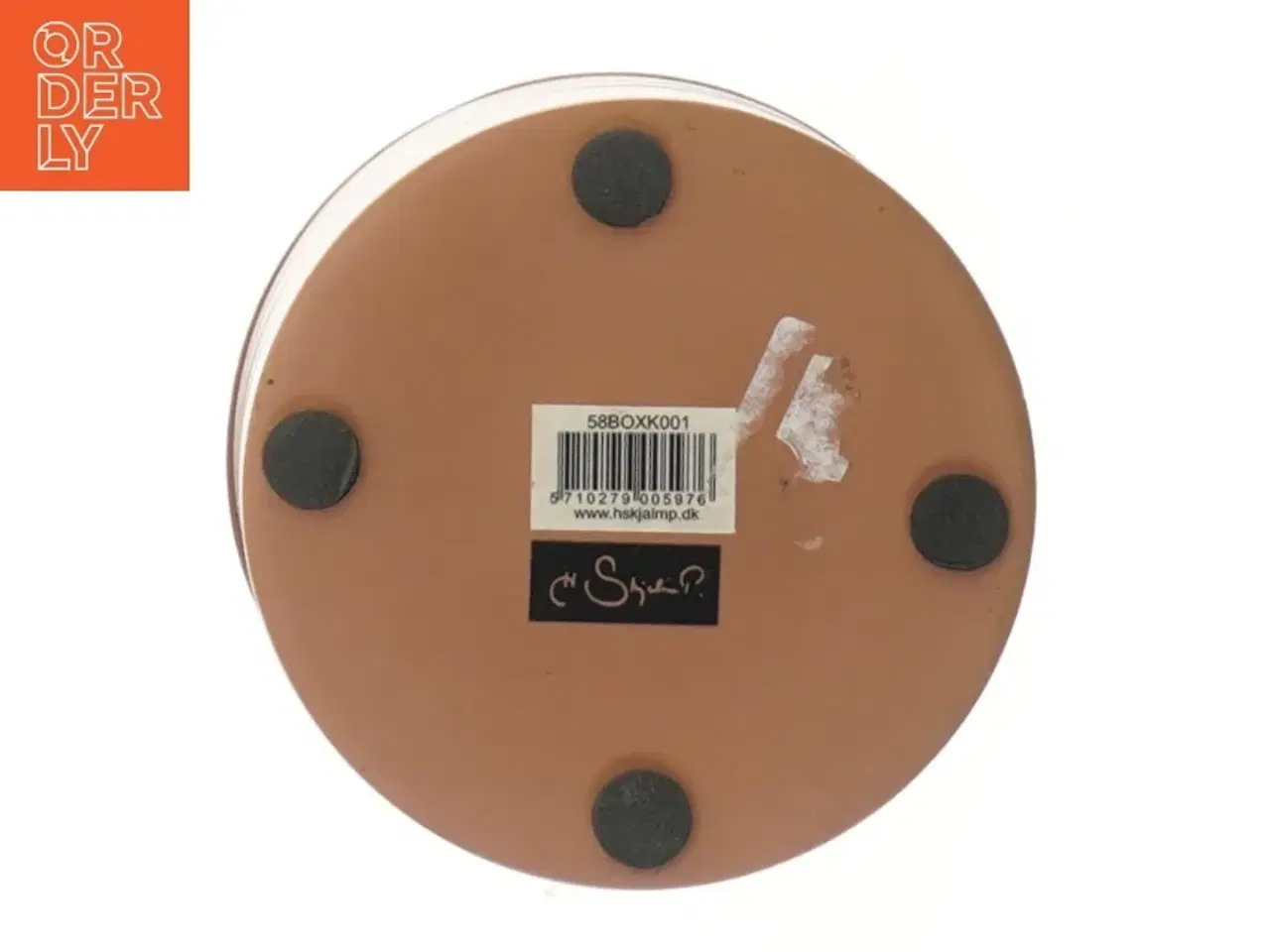 Billede 4 - Rund metalopbevaringsboks (str. Ø 12 cm længde 8,5 cm)