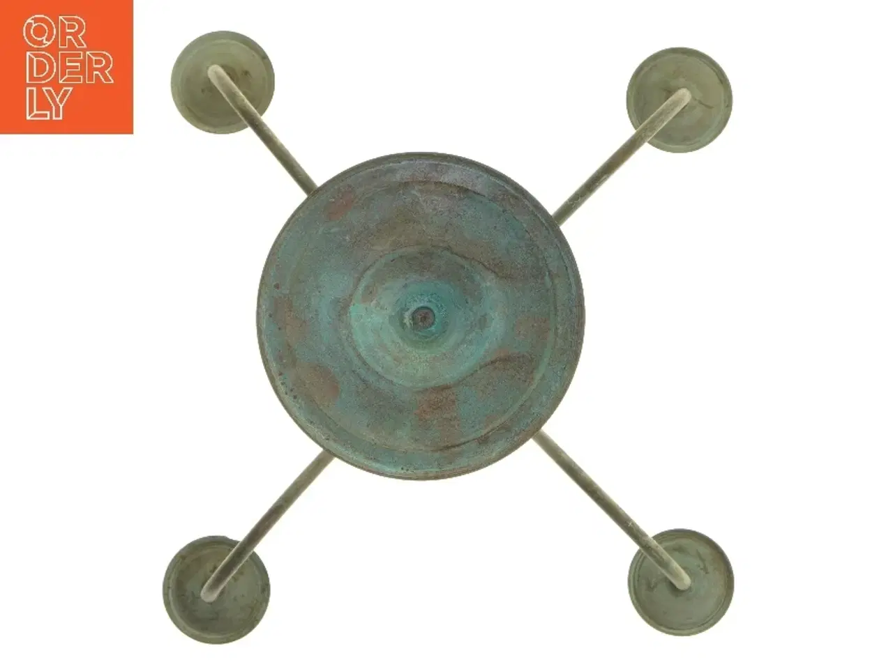 Billede 3 - Antik lysestage med fem arme (str. 35 cm)