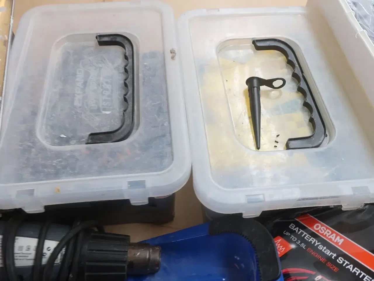 Billede 3 - Kiler, værktøj, spandevogn m.m.