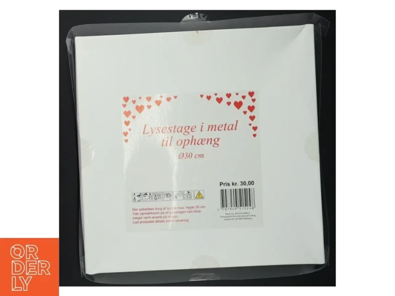 Billede 4 - Lysestage i metal til ophæng (str. Ø 30 cm)