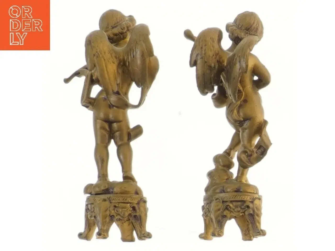 Billede 2 - Messing engle statuetter (str. 15 cm)