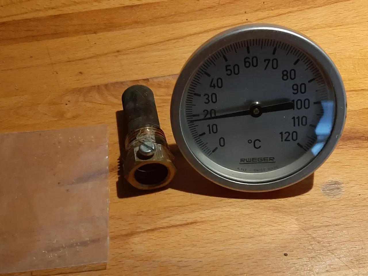 Billede 1 - Rüeger termometer og følerlomme