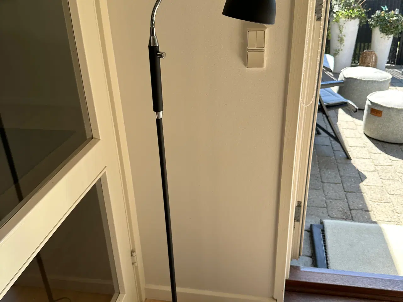 Billede 1 - Standerlampe / læselampe sort