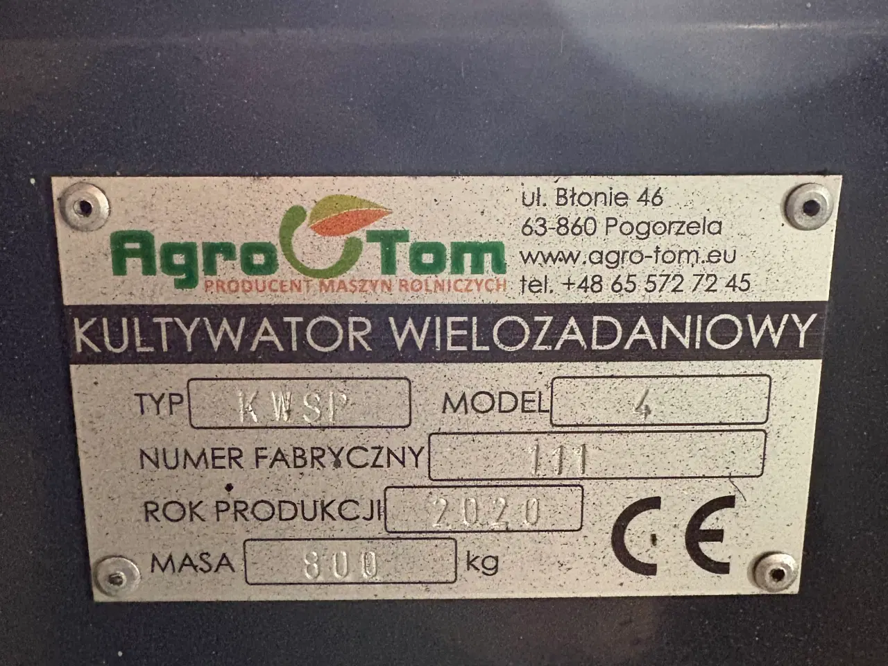 Billede 5 - Agrotom grubber til såmaskine