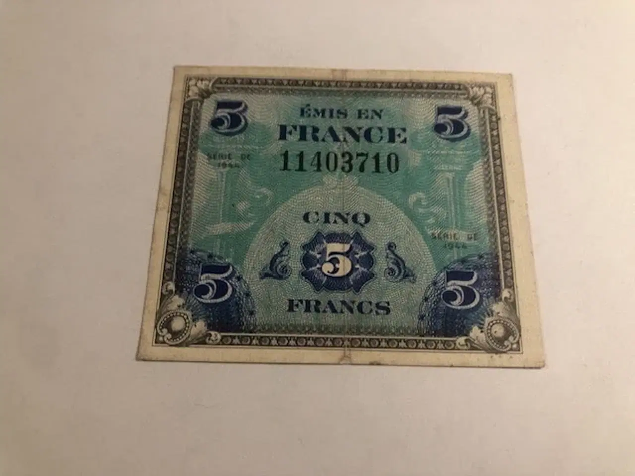 Billede 1 - 5 Francs France 1944