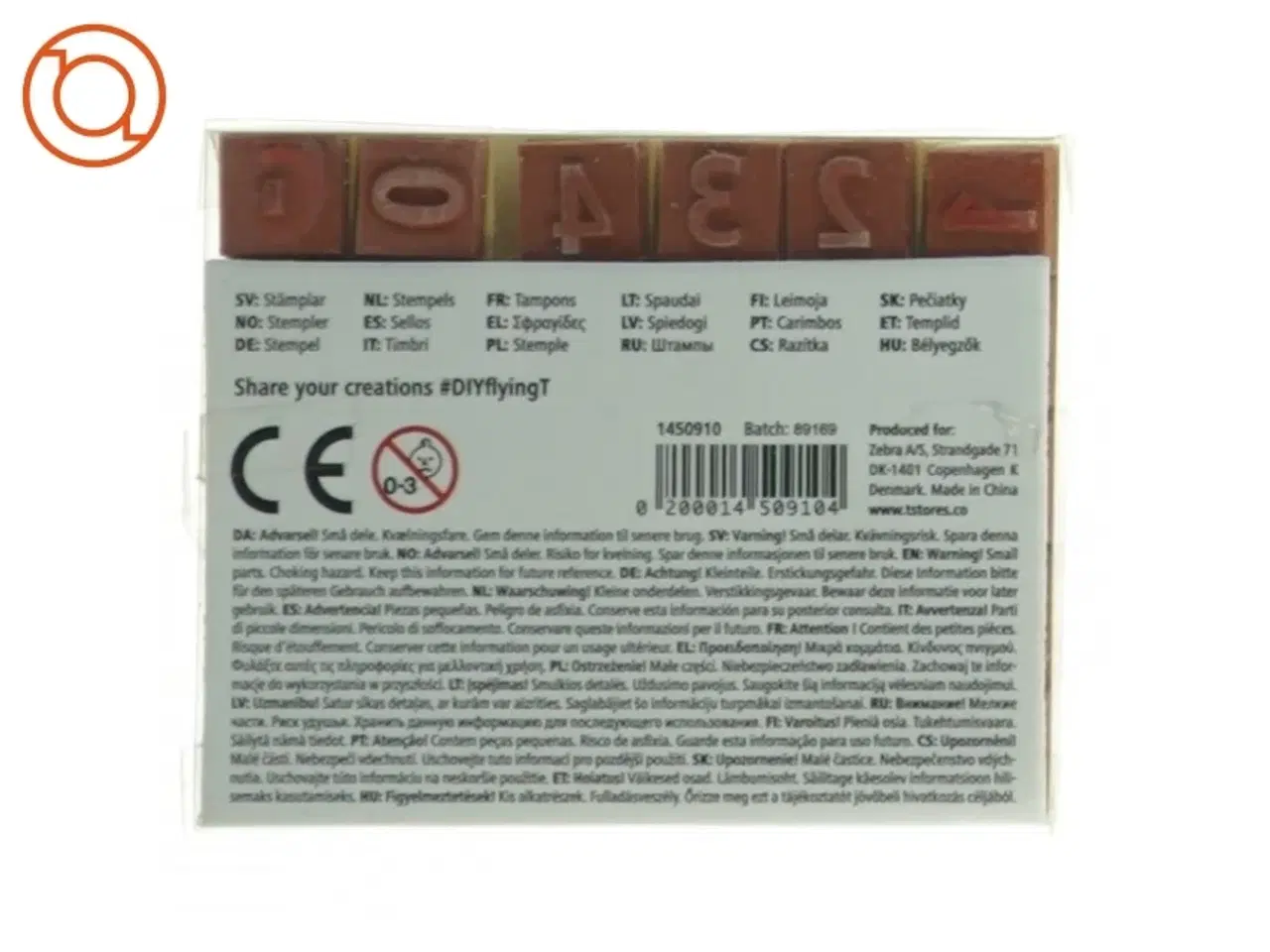 Billede 3 - Stempelsæt med tal og symboler (str. 10 cm)