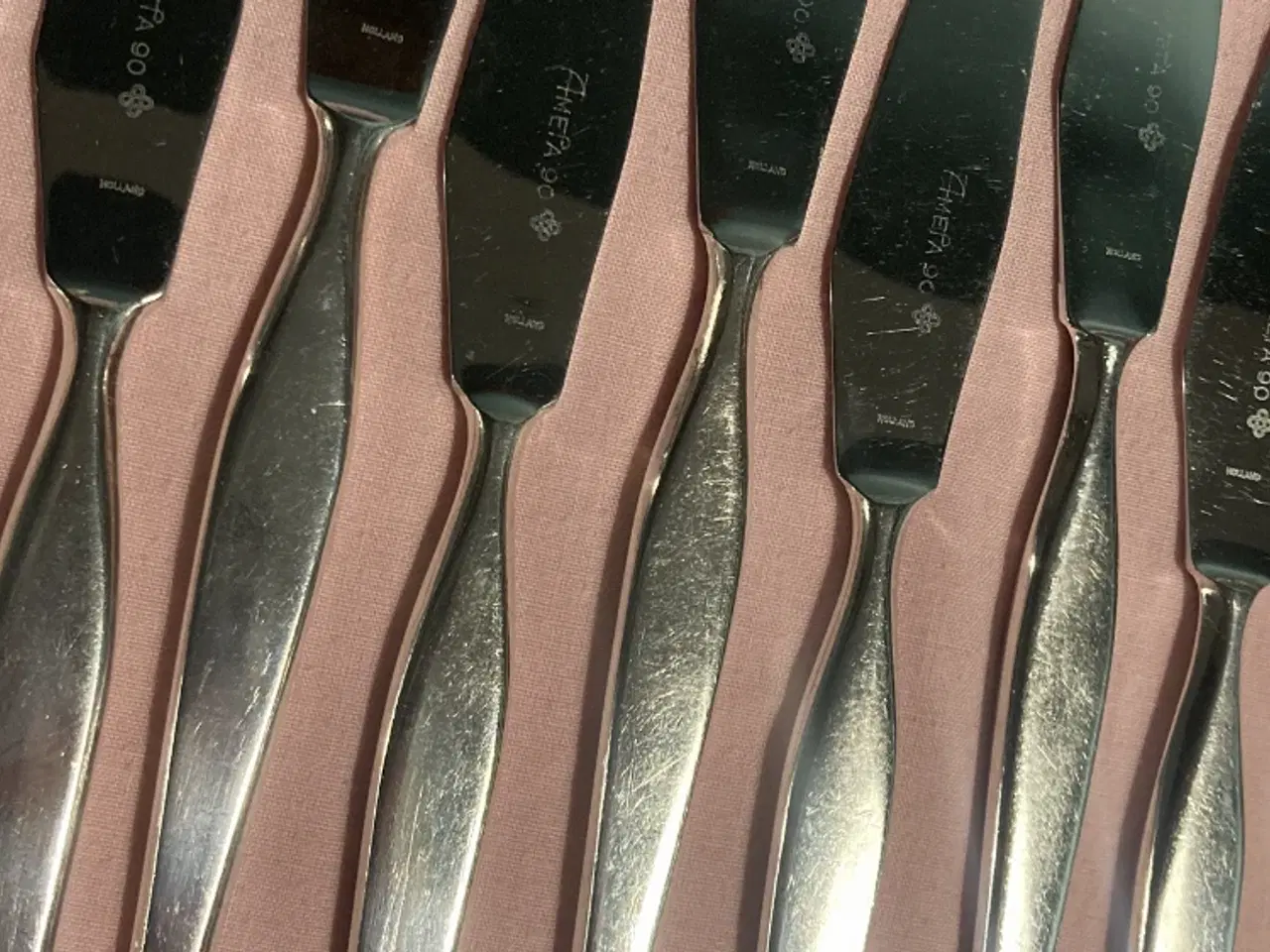 Billede 2 - 12 pletsølv middagsknive
