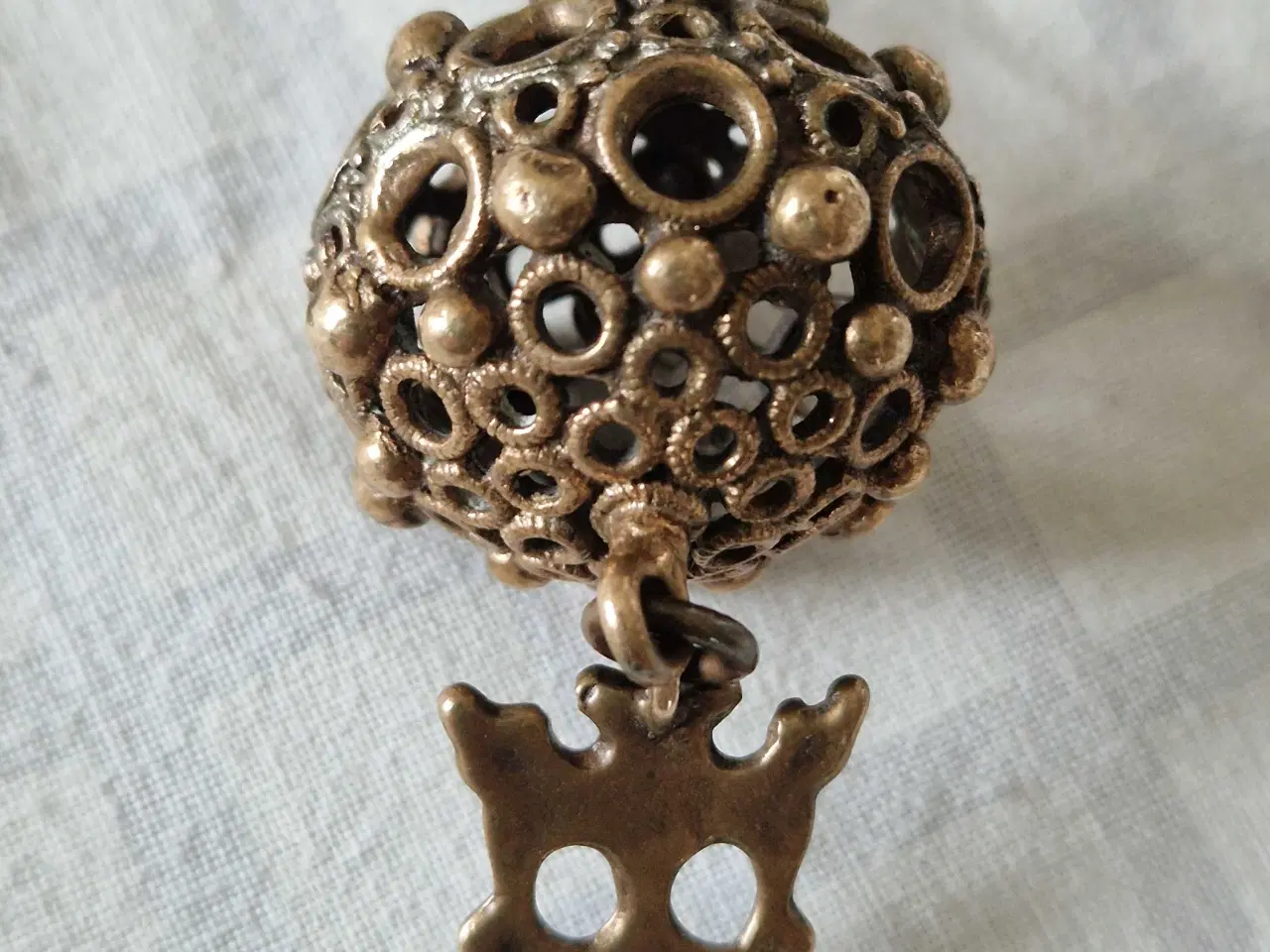 Billede 2 - Nordnorsk vintage amulet bronze kæde "Komsekula "