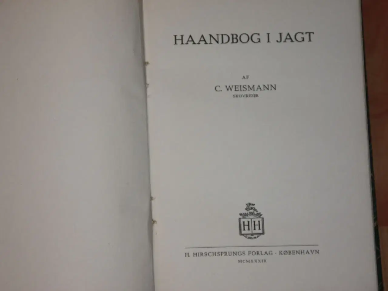 Billede 4 - Haandbog i Jagt af skovrider C. Weismann