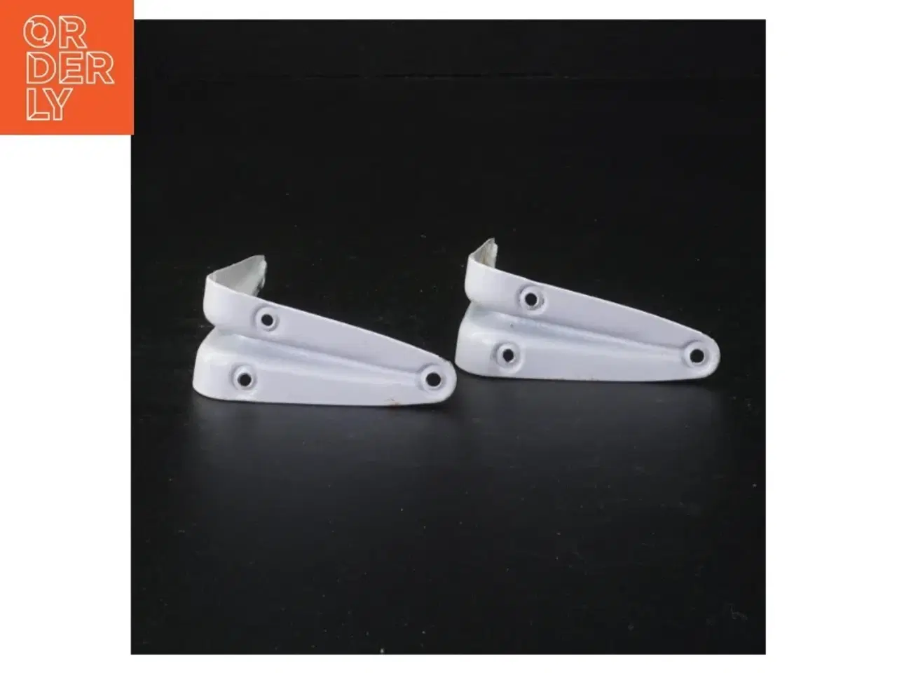 Billede 2 - Hvide hylderknægte (str. 10 x 7 cm)