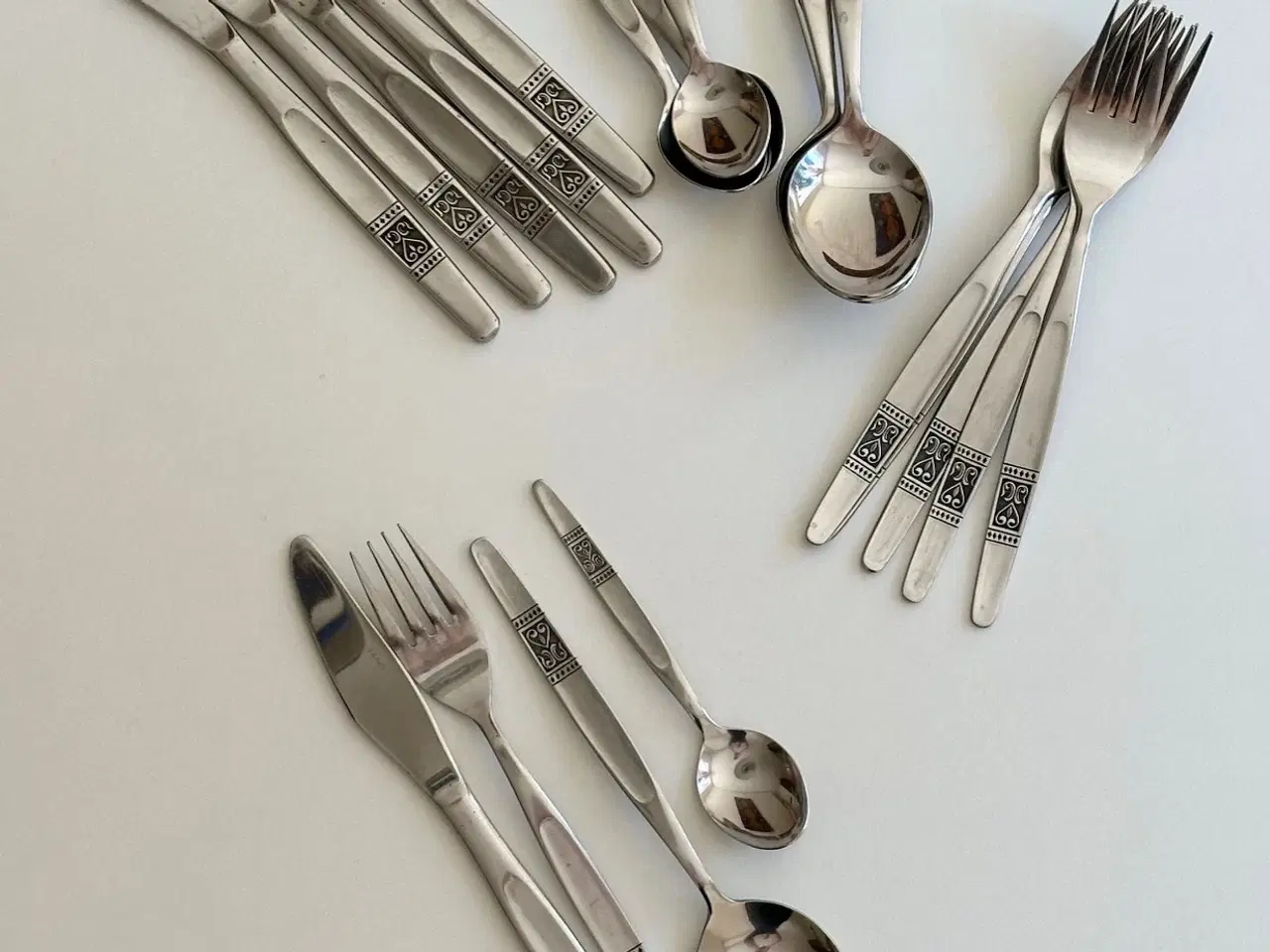 Billede 1 - Retro stålbestik, 6 personer