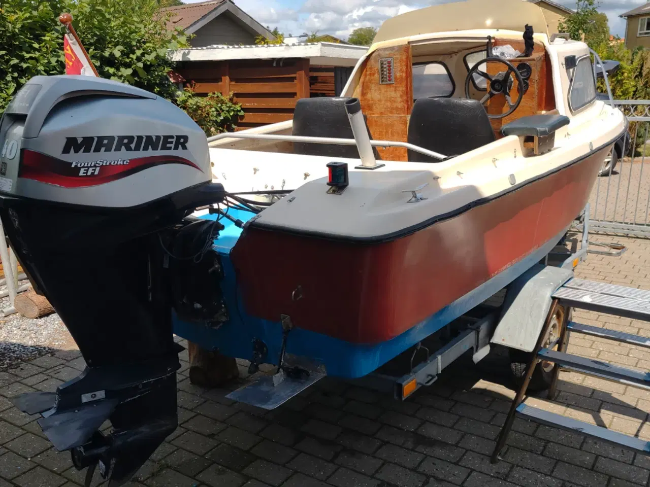 Billede 2 - Shetland kabinebåd med 40 hk 4 takt motor 