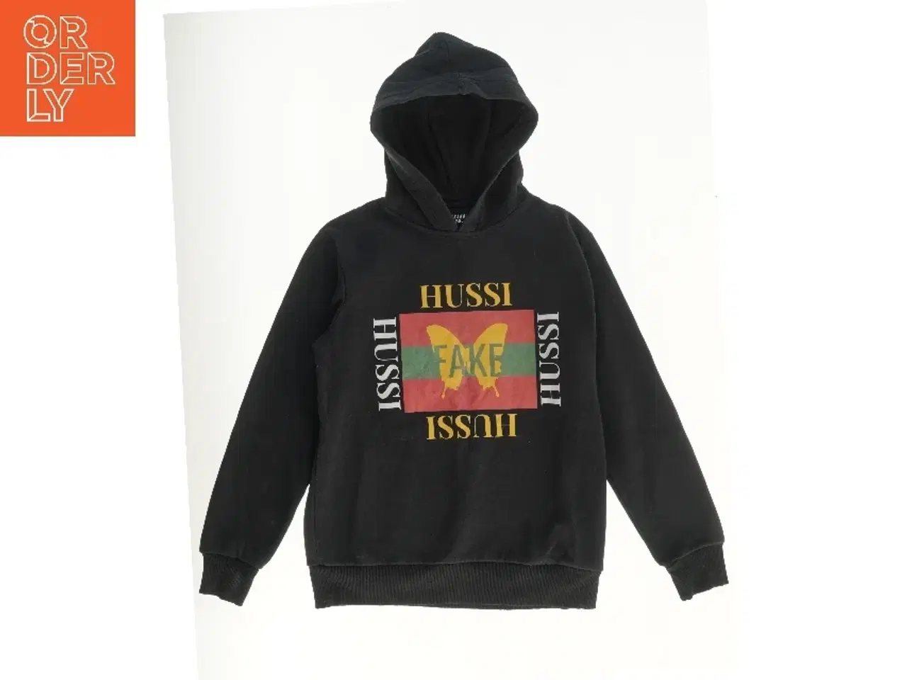 Billede 2 - Hættetrøje med print fra Alexander Husum (str. 164)