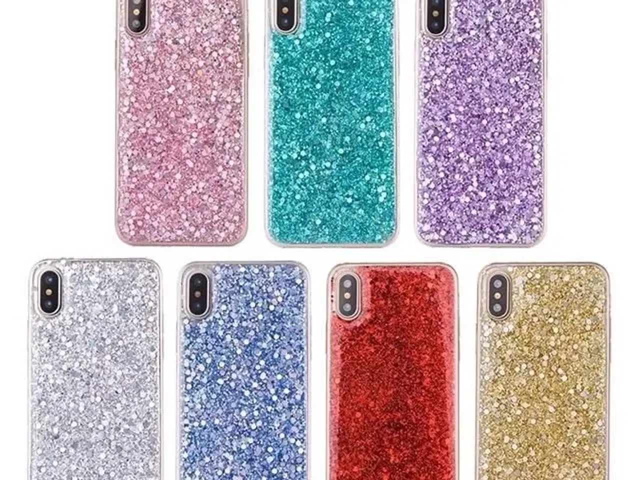 Billede 19 - Rød glimmer cover iPhone 5 SE 6 6s 7 8 P