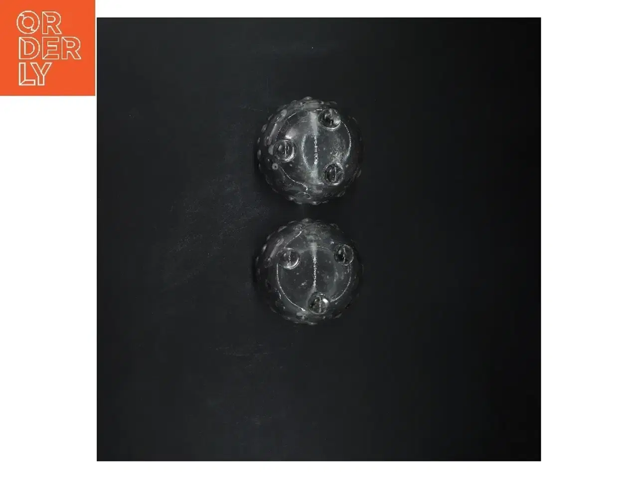 Billede 3 - Runde glasvaser med boblemønster (str. 2 styk, ø 9 cm)