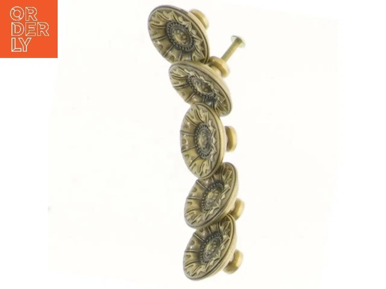 Billede 2 - Messing skuffegreb (str. 5 styk, ø 4 cm)