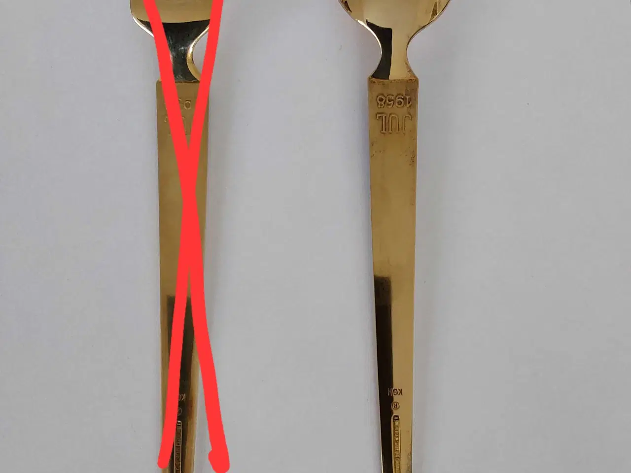 Billede 2 - Juleske år 1958 i sølv fra A. Michelsen