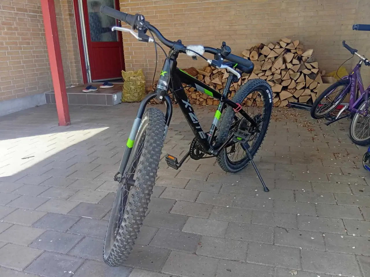 Billede 1 - Fatbike MTB alu 24" 7-speed sort/grøn	