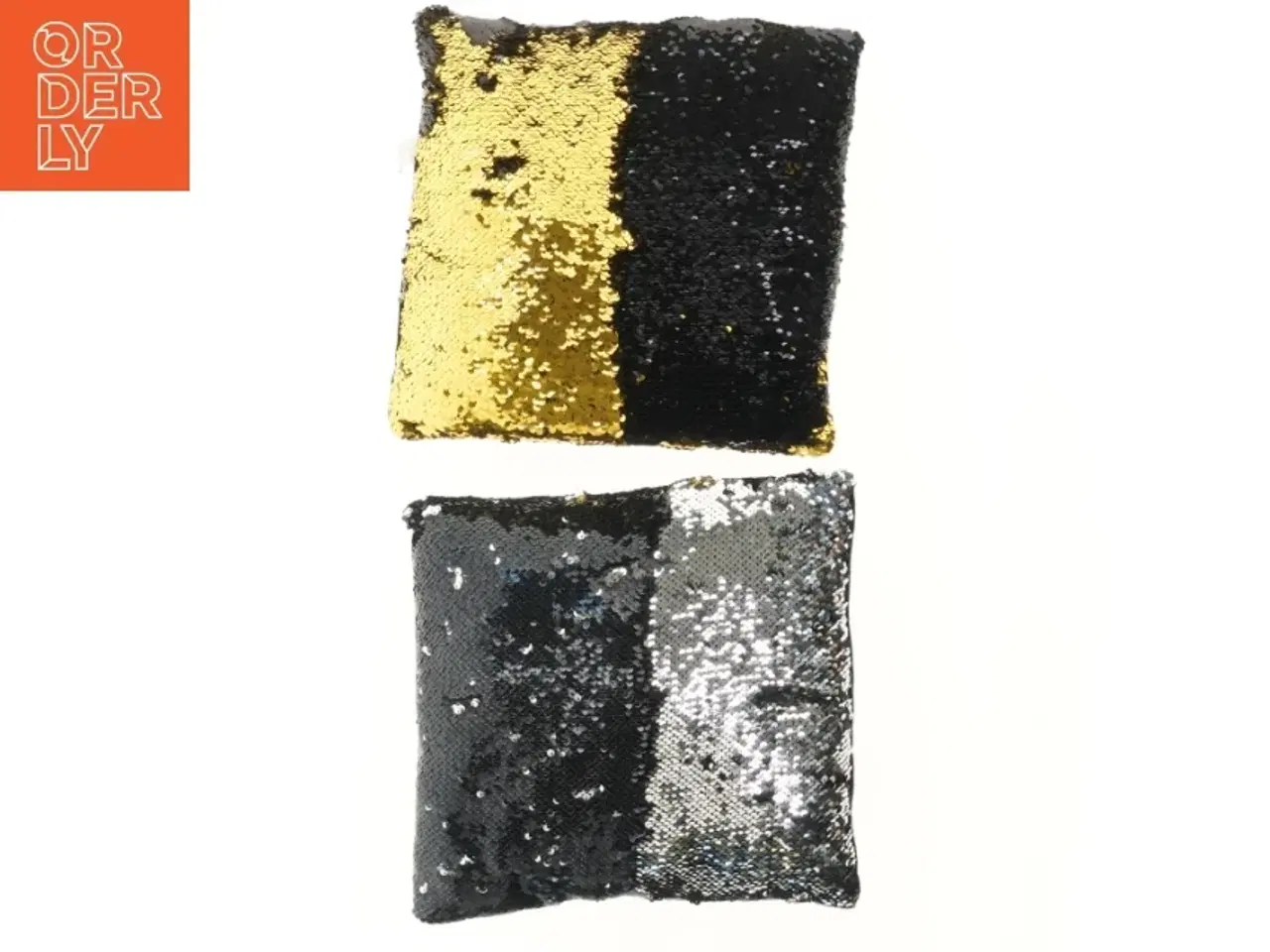 Billede 1 - Vendbar paillet pude (str. 29x30 cm)