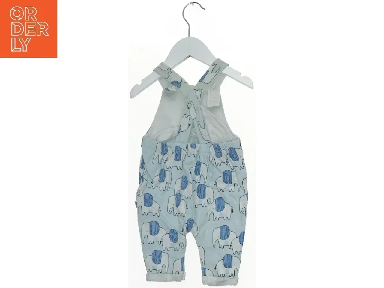 Billede 2 - Lysblå sparkedragt med elefantmønster fra Next (str. 68)