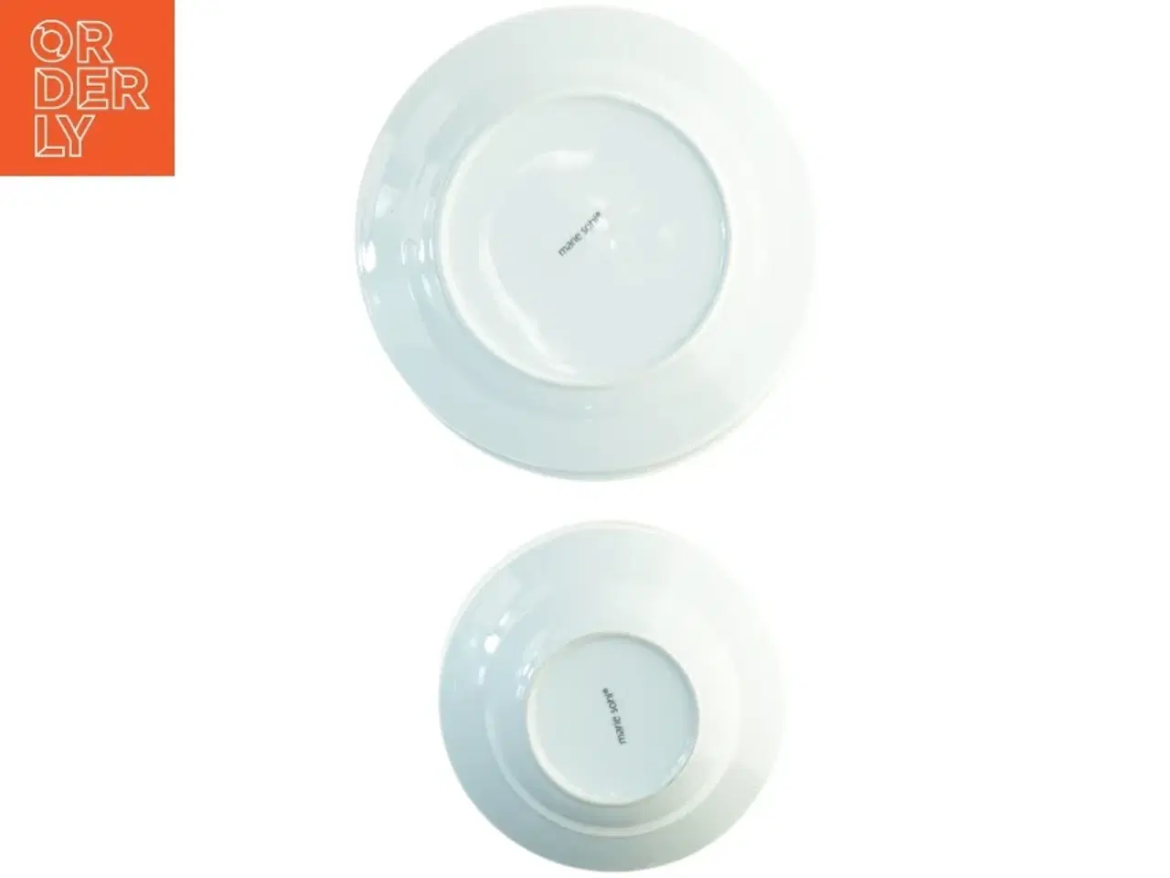 Billede 2 - Porcelænstallerkener fra marie sohl (str. 20 cm 27 cm)