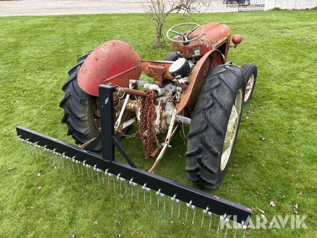 Billede 5 - Veteran Traktor Massey Ferguson 35 Guldfugl med aflæsservogn og plov