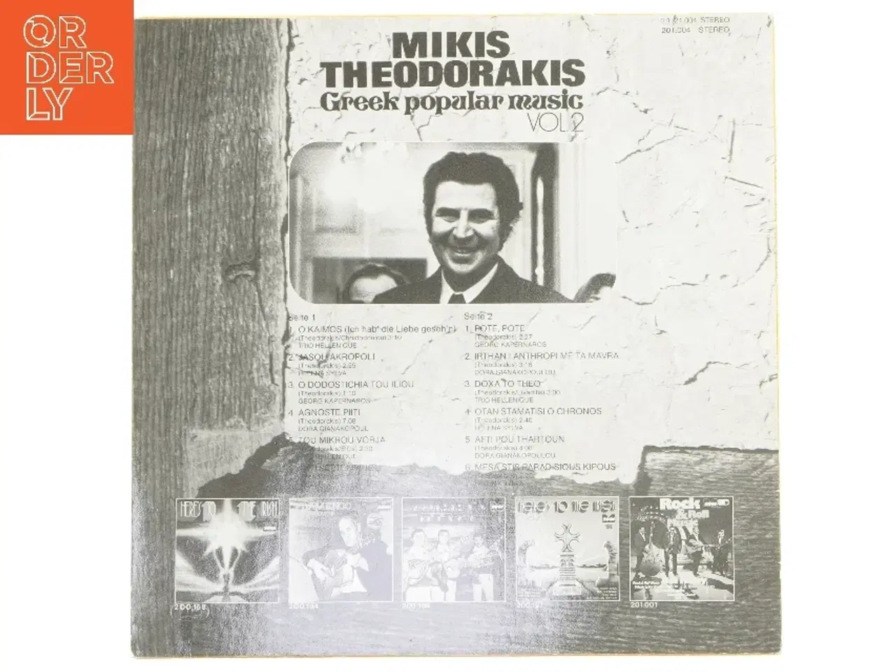 Billede 2 - Mikis Theodorakis - Greek Popular Music Vol. 2