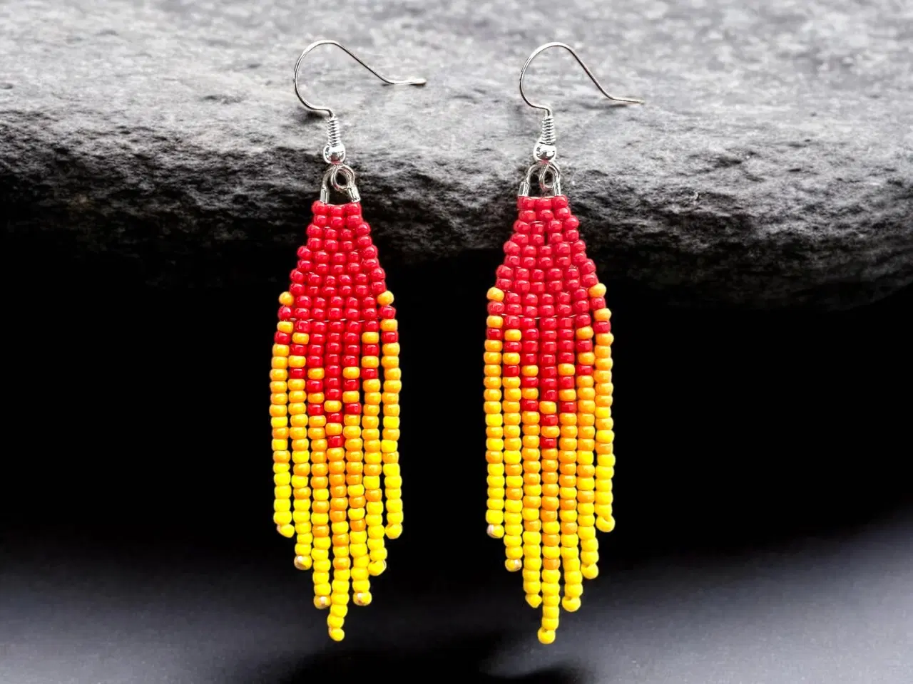 Billede 1 - Grønlandske perle øreringe