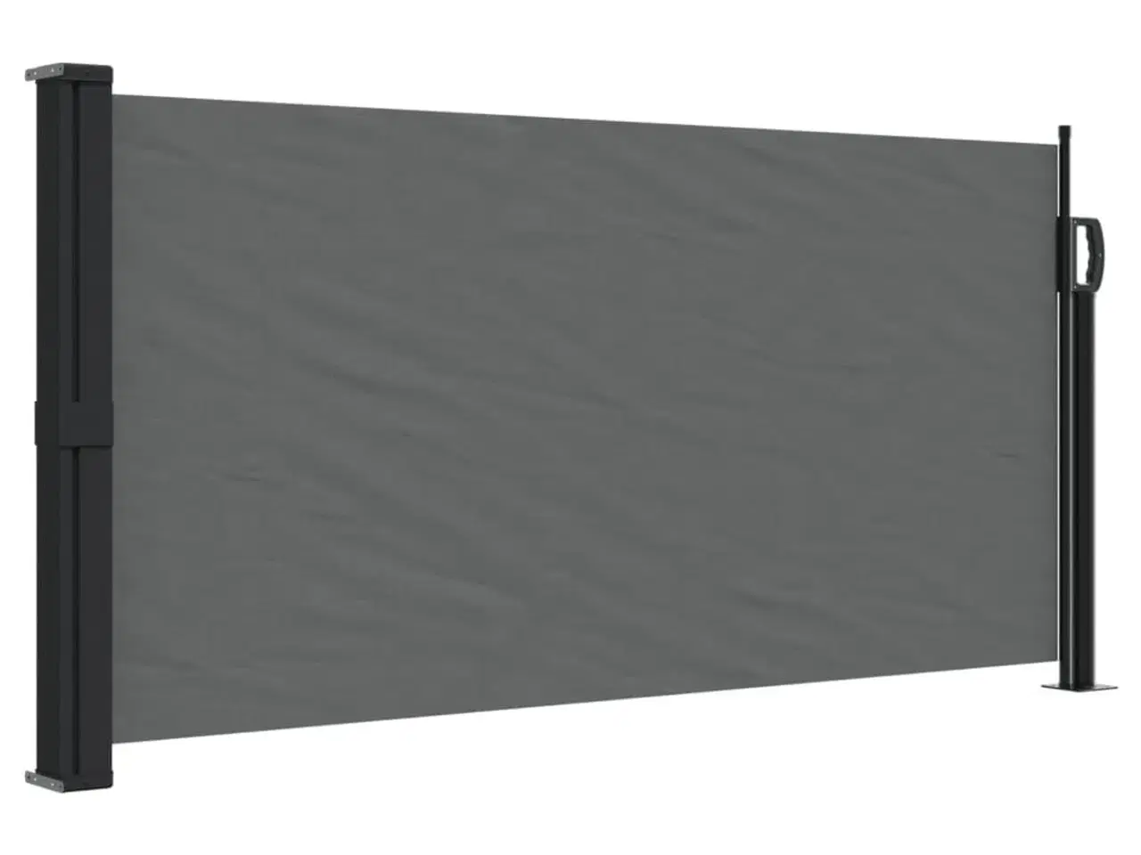 Billede 2 - Sidemarkise 100x500 cm sammenrullelig antracitgrå