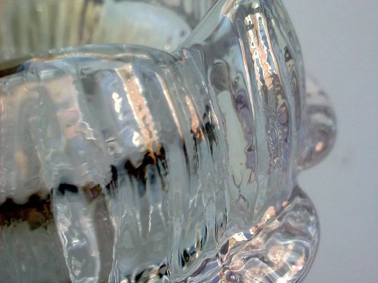 Billede 17 - Sverige vinter is glas frosset LYS brugskunst