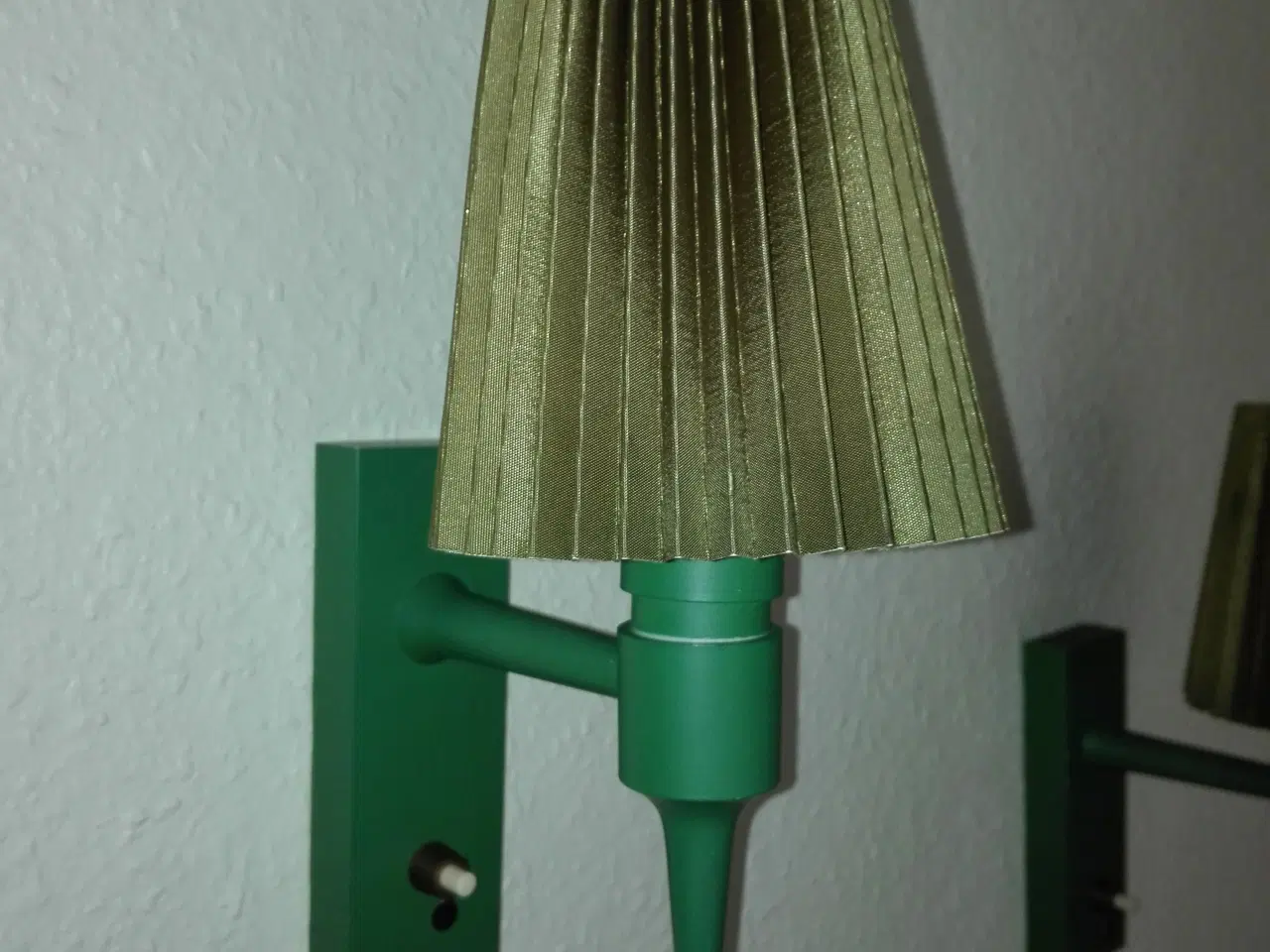 Billede 1 - Væglamper grønne retro