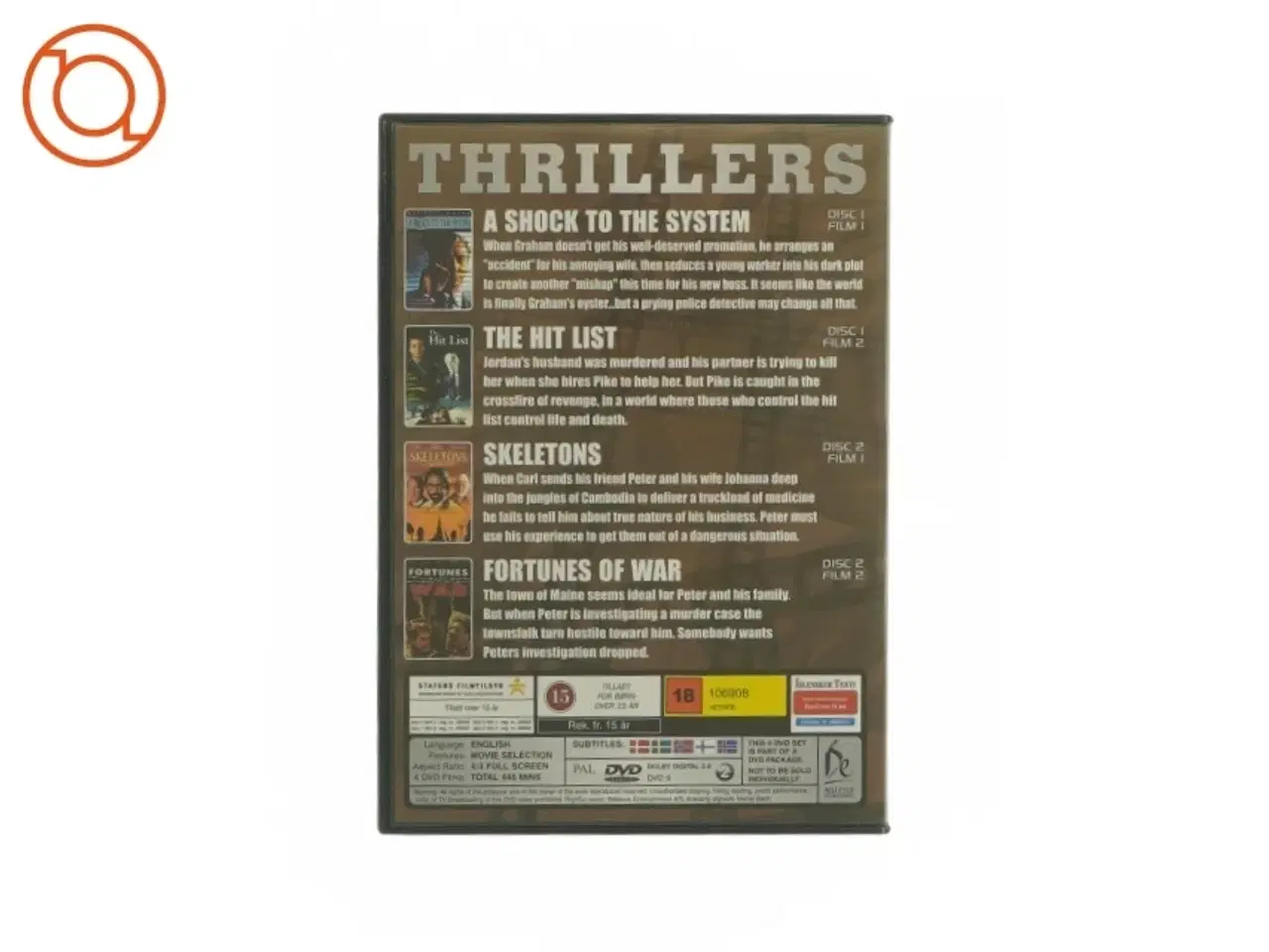 Billede 2 - Thrillers film box (dvd)