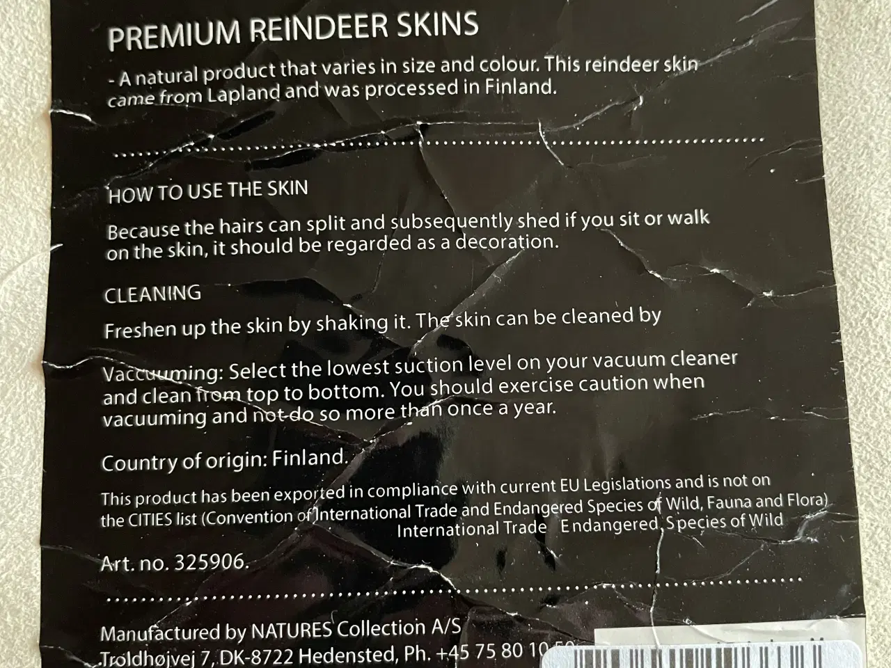 Billede 2 - Rensdyrskind