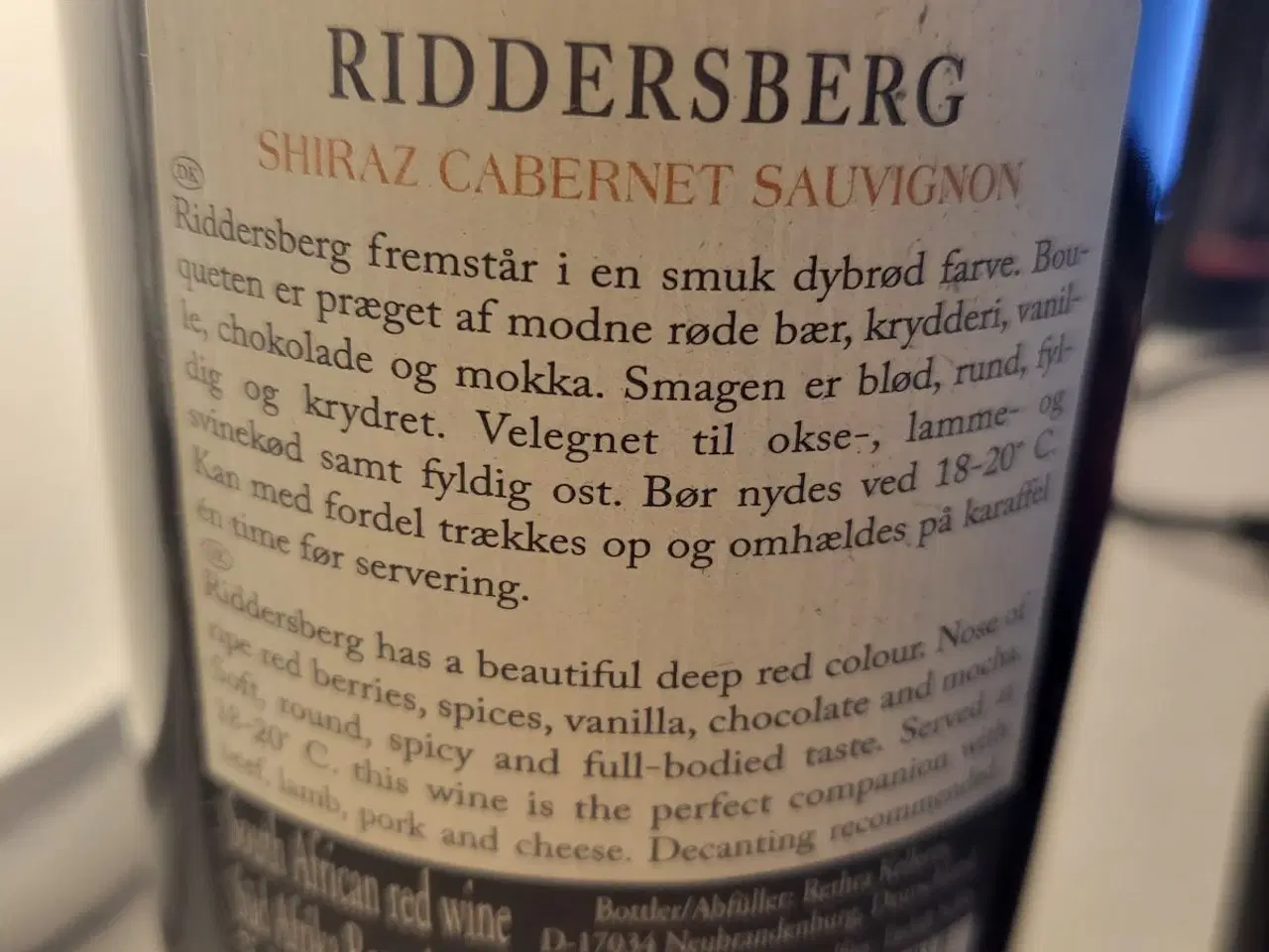 Billede 2 - Riddersberg Western Capa, Cabernet Sauvignon 2010