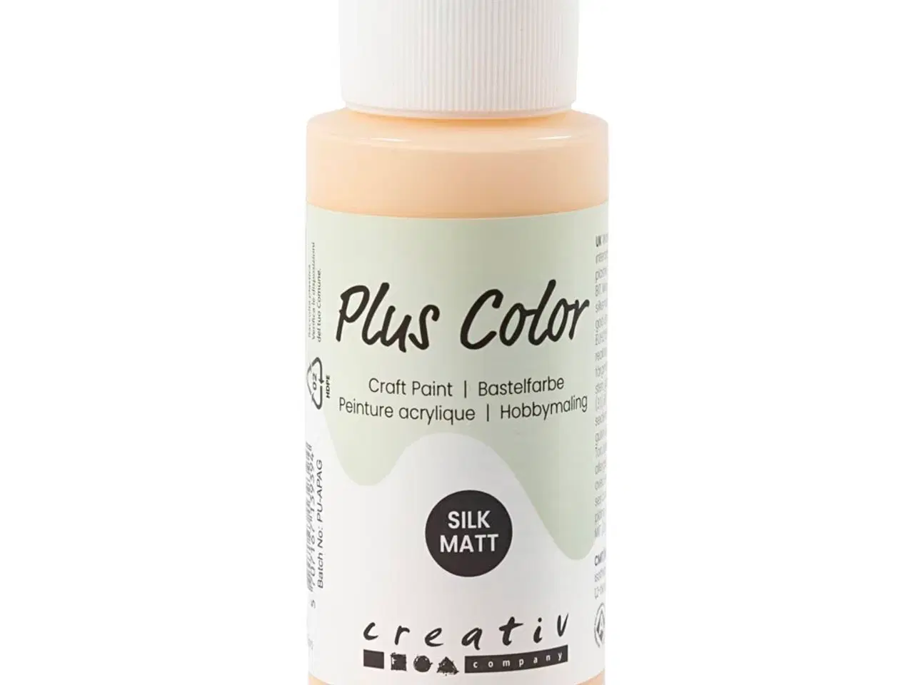 Billede 1 - Plus Color Hobbymaling Lys Pudder 60ml - Silkemat Finish